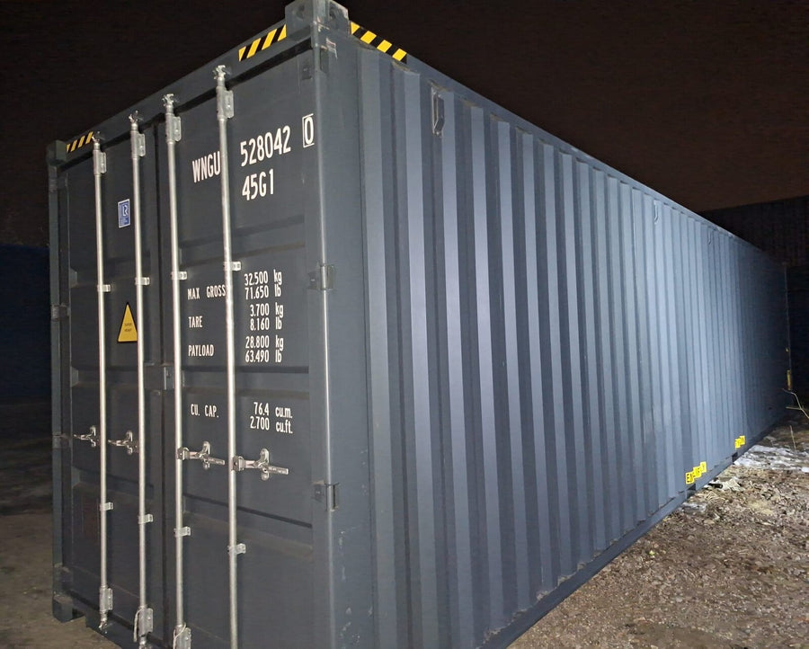 40 fods High Cube-container, ny – mørkegrå