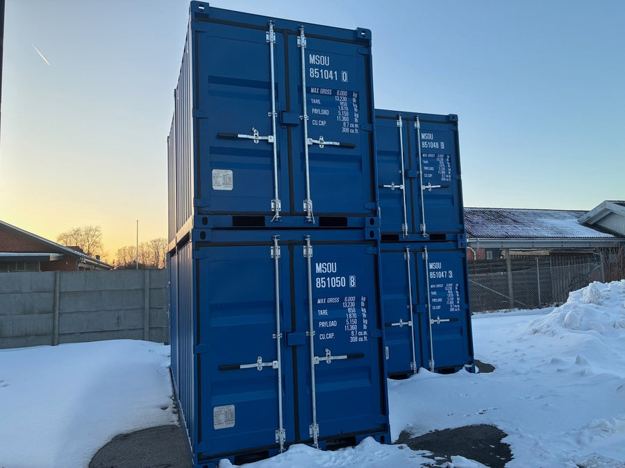 8 FODS CONTAINER – RAL 5010 (BLÅ)